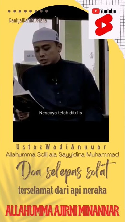 Amalan Doa Selepas Solat - Ustaz Wadi Annuar