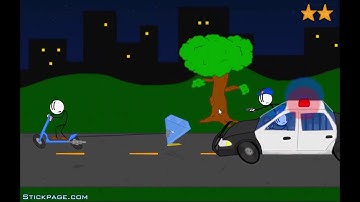 Henry Stickmin Flash Games - Stealing the Diamond - Aggressive Way