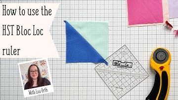 Bloc Loc ruler. How to use the HST trimming ruler.