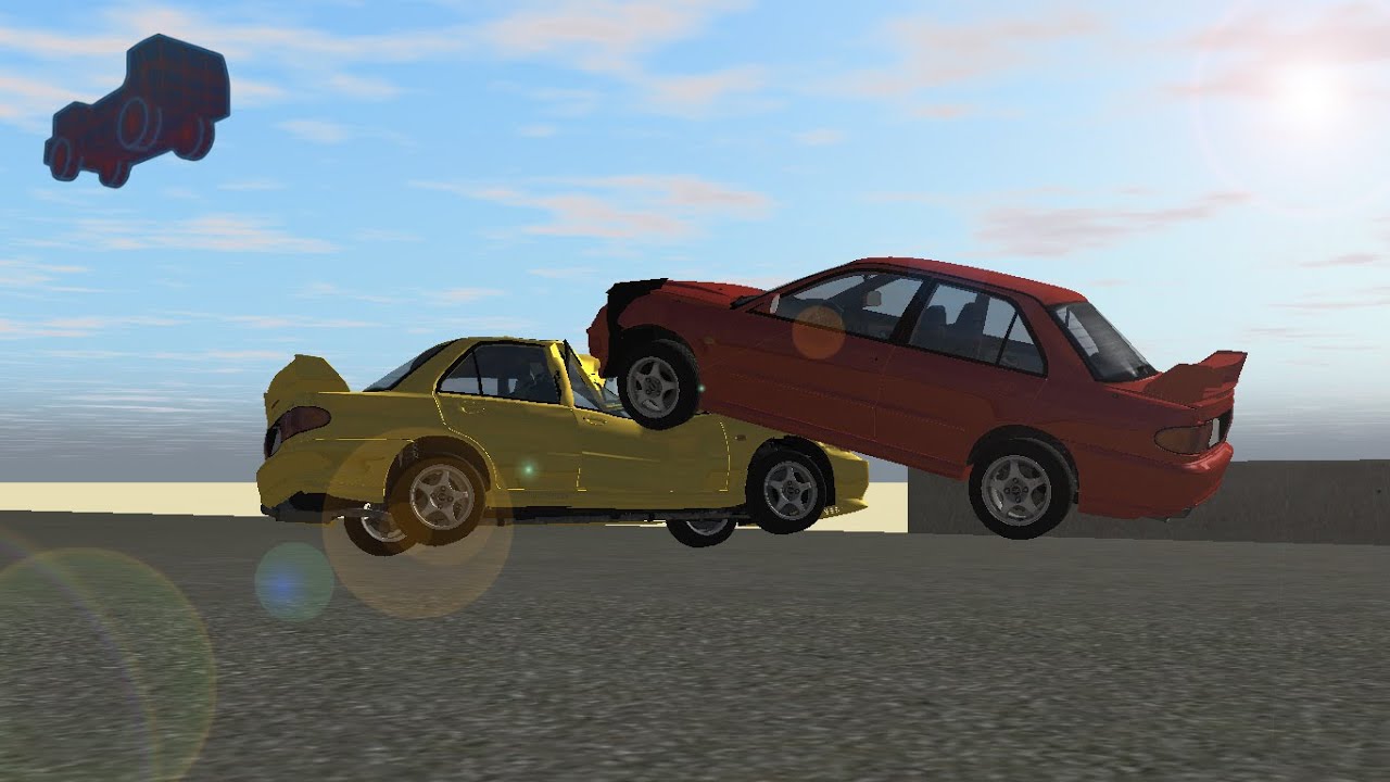 Rigs of Rods - Mitsubishi Lancer Evo III Crash Testing