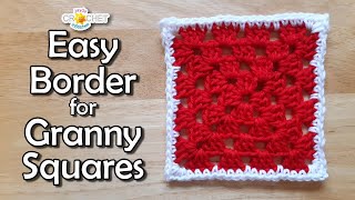 Easy Single Crochet Border for Granny Squares