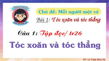 Tiếng Việt 2 | Sách Chân trời sáng tạo | Tuần 3 - Bài 1 - Tập đọc Tóc xoăn và tóc thẳng |  trang 26
