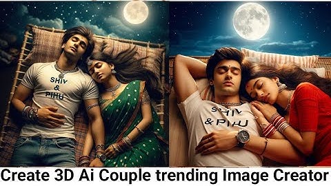 Create 3D Ai Couple trending Image Creator 2024 | Bing Image Creator | New Tutorial