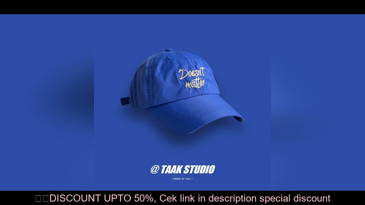 Lightweight Waterproof Soft Top Quick-Drying Cap Baseball Cap Female Summer Sun-Proof Sun Hat Peaked