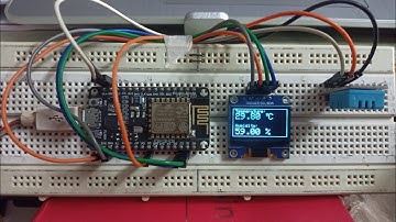 Mini Weather Station Using Nodemcu ESP8266, OLED Display, DHT11 Sensor