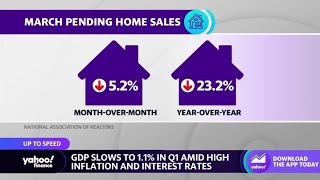 U.S. GDP slows in Q1 2023 as pending home sales decline in March