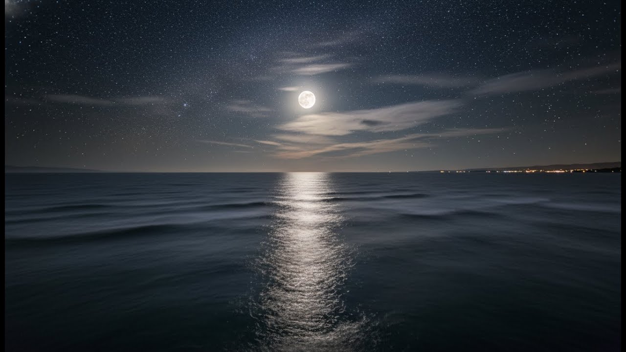 Midnight Tides | Ocean Waves for Deep Sleep & Total Relaxation