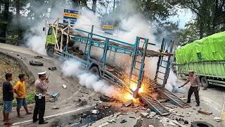 Truck Incident Runs Aground on Extreme Roads in the World