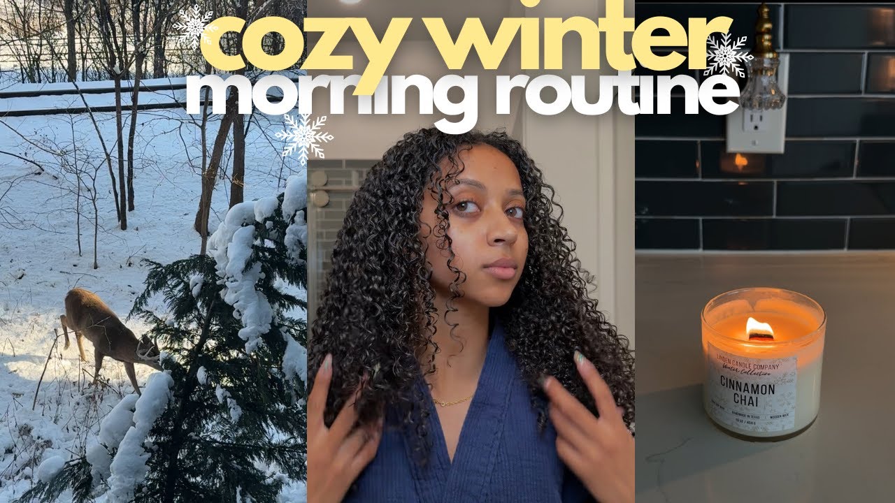 Cozy morning routine ️ | morning hygiene, selfcare, & slow morning ...