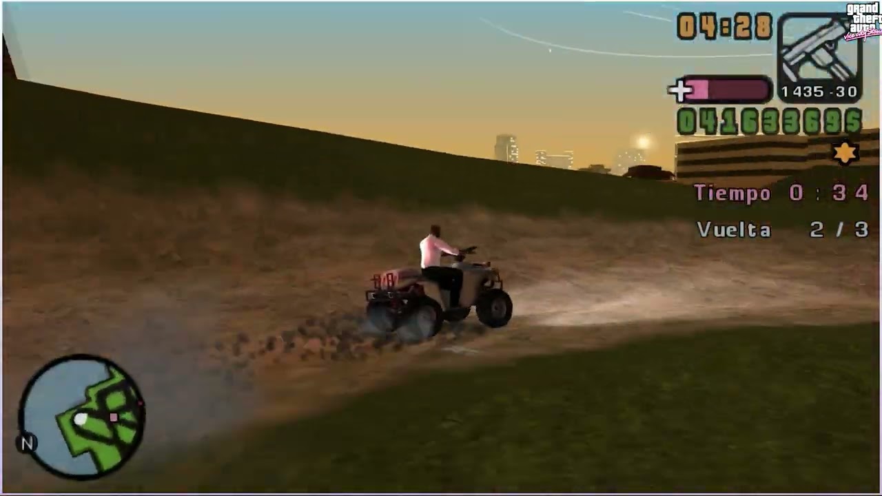 Pruebas contra relog Quad Grand Theft Auto Vice City Stories