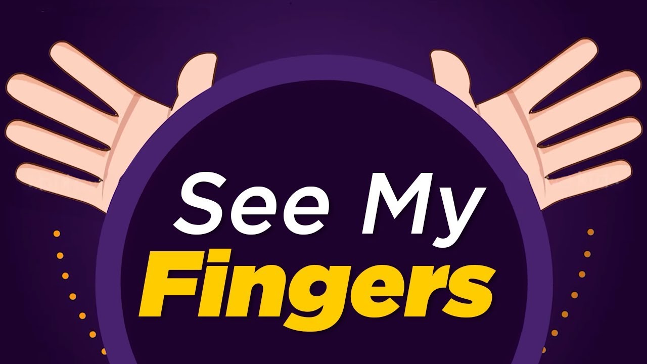 See My Fingers Rhyme English Rhymes For Kids Animated Nursery