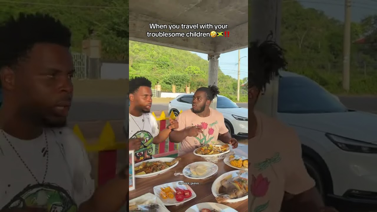 When you travel with your troublesome children🤣🇯🇲‼️