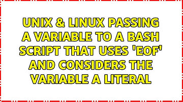 Passing a variable to a bash script that uses 