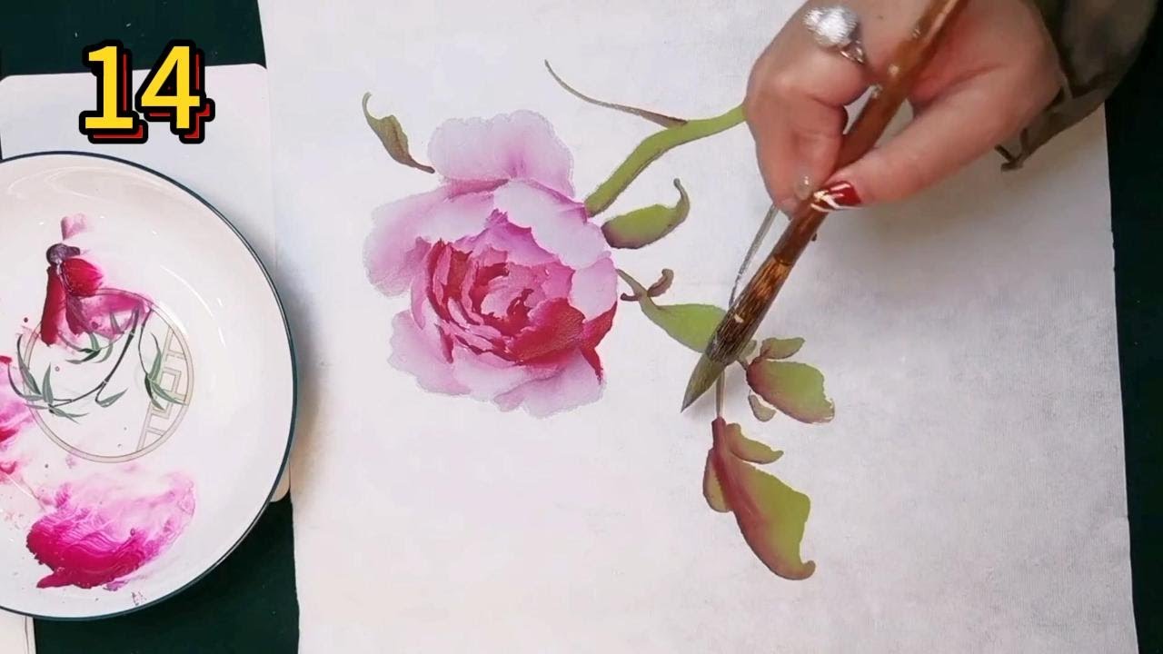 中國傳統書畫藝術_第14課_學畫牡丹_Lesson 14_Learning to Paint Peonies_有字幕 (With subtitles)