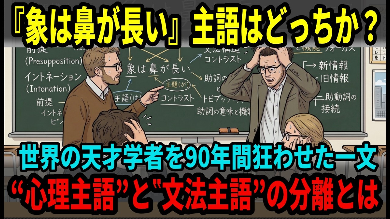 【海外の反応】『象は鼻が長い』はなぜ英訳できないのか?…世界を驚愕させた日本人の脳内構造