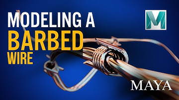 Insane Barbed Wire Detail! Advanced Maya Modeling & Rendering