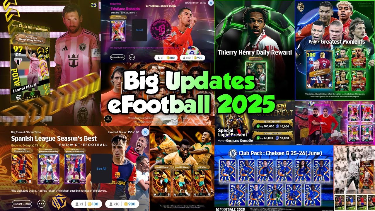 🚨 NEW AMBASSADOR PLAYERS + FREE BIG TIME CONFIRMED! 😍 THURSDAY POTW + FREE GIFTS! eFootball 2025!