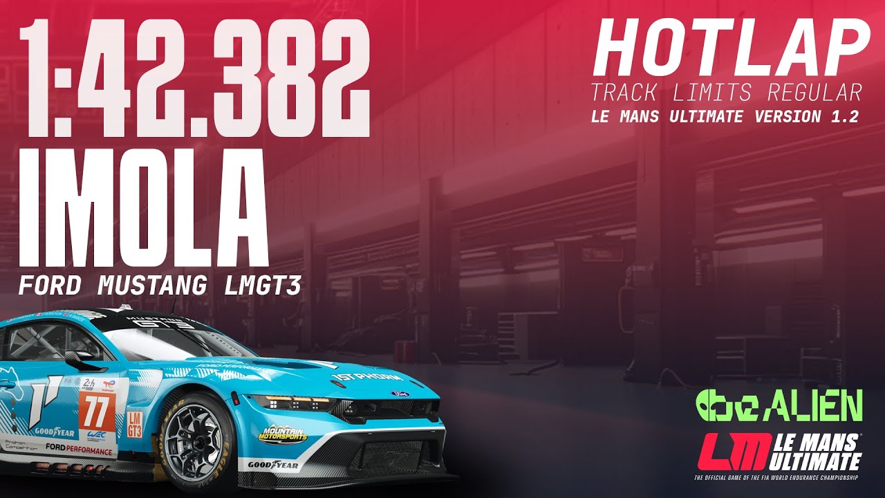 Le Mans Ultimate Hotlap: Ford Mustang LMGT3 @ Imola (1.2.1)