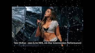 Tate McRae - exes (Live NHL AII - STAR INTERMISSION PERFORMANCE) @TateMcRae 