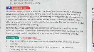 Principles of Community Service Learning | Community Service Learning lesson 4 | grade 10