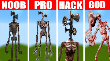 NOOB vs PRO vs HACKER vs GOD✨Siren Head - Minecraft Pixel Art