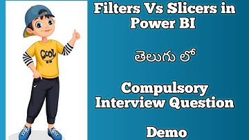 Filters vs Slicers in Power BI Telugu | Power BI Telugu |