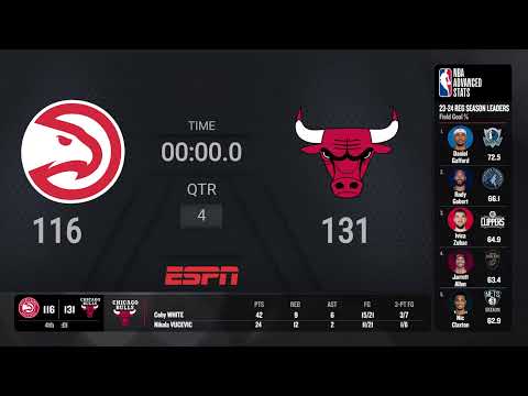 Atlanta Hawks @ Chicago Bulls  | #SoFiPlayIn on ESPN Live Scoreboard