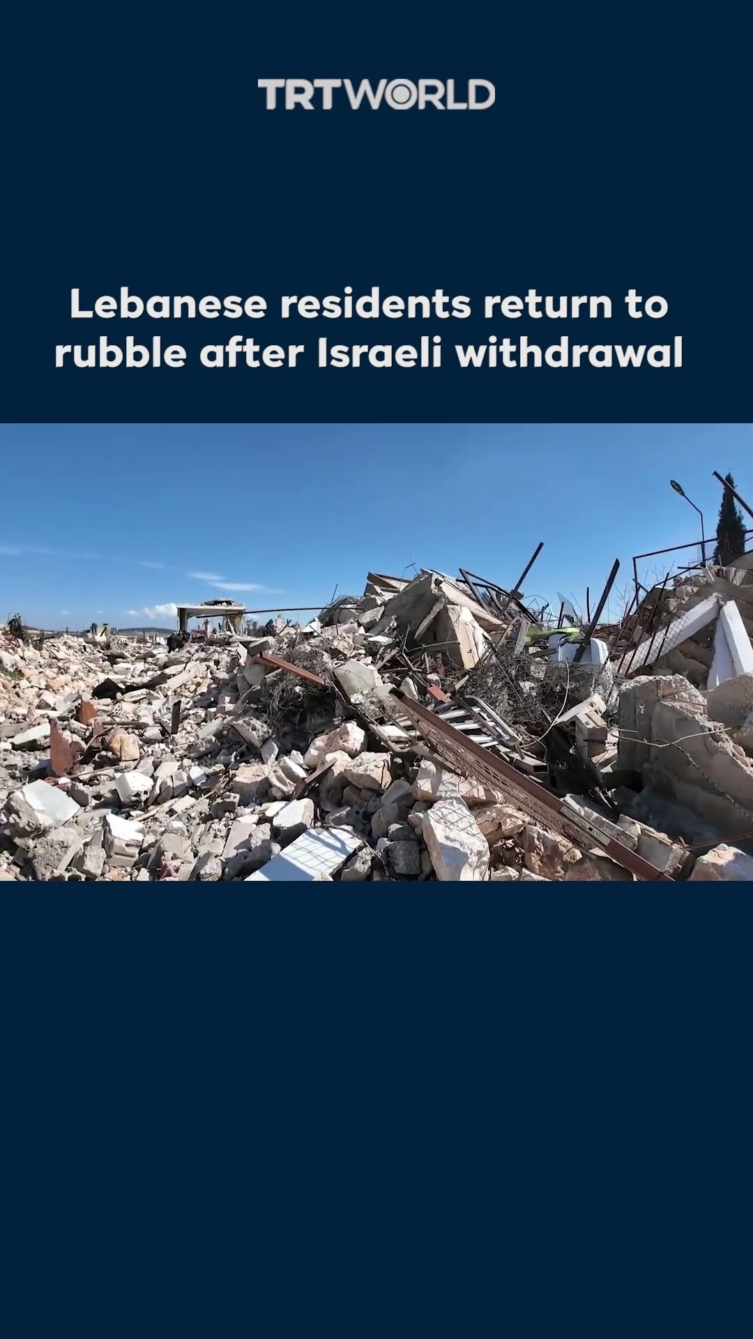 Lebanese return to ruins following partial Israeli withdrawal