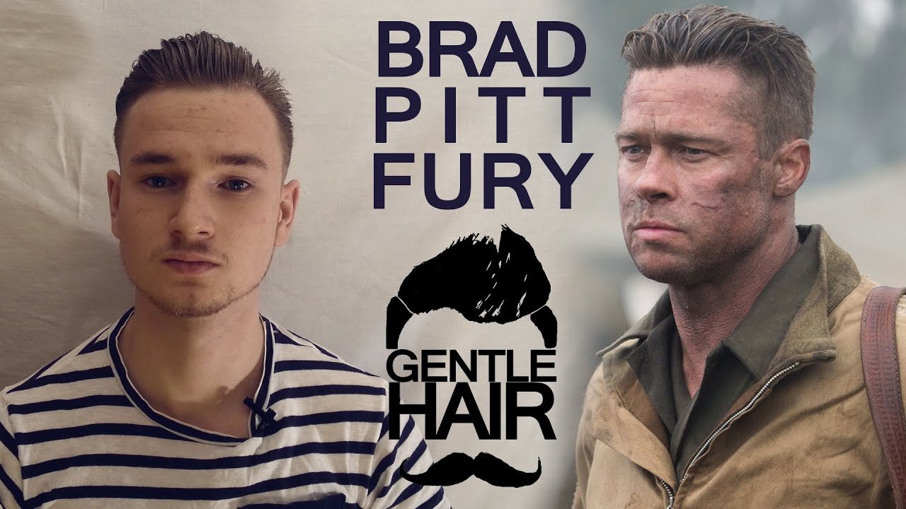 Brad Pitt movie Fury inspired hairstyle  Men's classy 