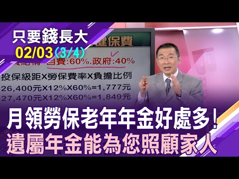 倘若不小心提早見閻王 遺屬年金為您照顧家人!減半月領可領到終生嗎?未成年子女也有保障?【20240203(第3/4段)只要錢長大*鄭明娟ft.王文良】