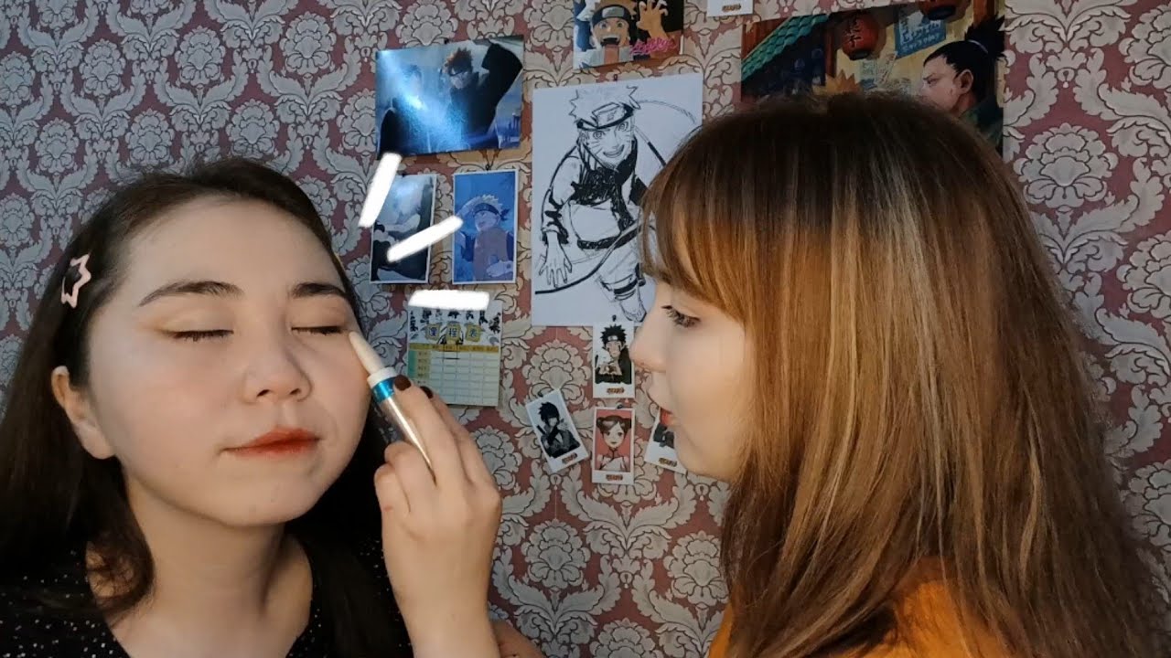 Асмр - Макияж в Аниме Салоне | Сестрёнка делает нежный макияж | Шепот для Сна
