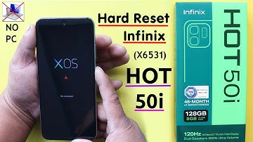 Hard Reset Infinix Hot 50i (X6531) Remove Screen Lock Without PC | Factory Reset Infinix Hot 50i