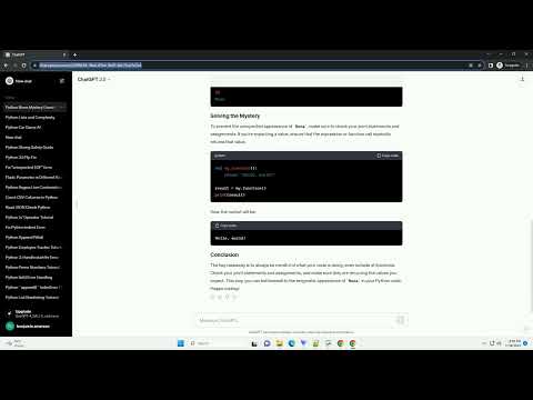 Python prints None despite not being inside function