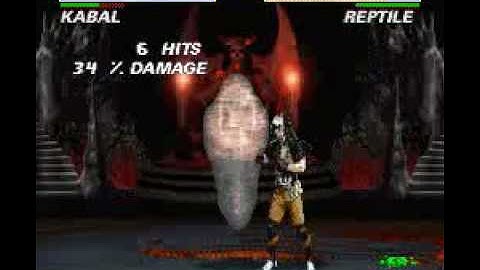 (TAS) UMK3 SNES Kabal Crazy Combos In Speed Run Part 1