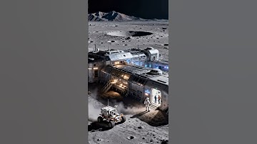 Imagine what a lunar base would look like #space#Moon#Lunar Base
