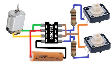 Control Motor Direction Easily with TDA2822 – Simple DIY Circuit
