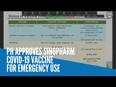 PH approves Sinopharm COVID-19 vaccine for emergency use