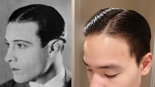 Rudolph Valentino Hair Tutorial | 1920s Side Part | Executive Contour