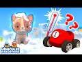 Le petit chaton est bloqué dans la glace ! | Les véhicules d’assistance à la rescousse