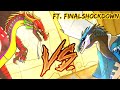 This is a jokerainbowkillerglorymurderer vs darksans sans dragon