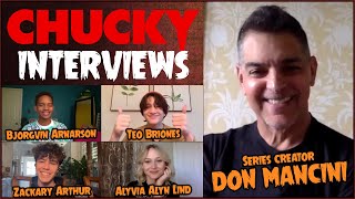 CHUCKY Interviews - series creator Don Mancini & Teen Cast