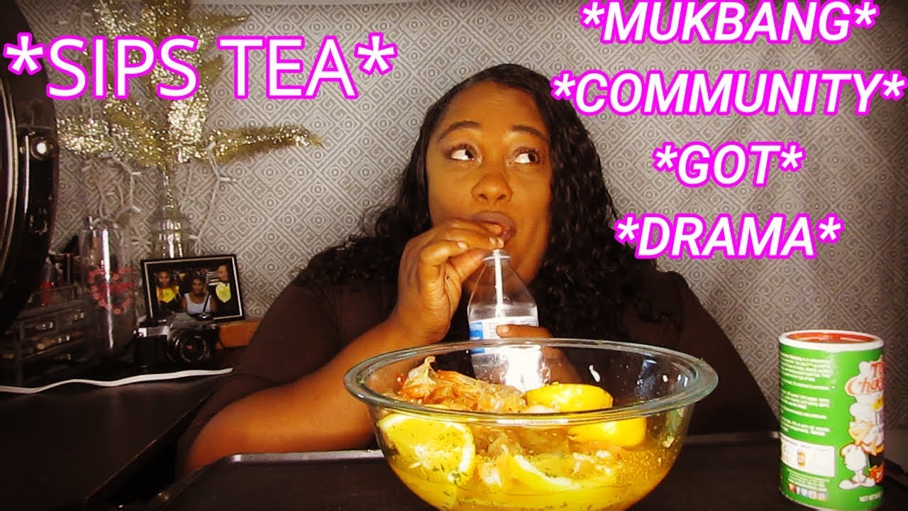 *DRAMA*GIGANTIC BOWL OF CAJUN SHRIMP DRENCHED IN BUTTER  SAUCE || BLOVESLIFE VS EAT WITH QUE