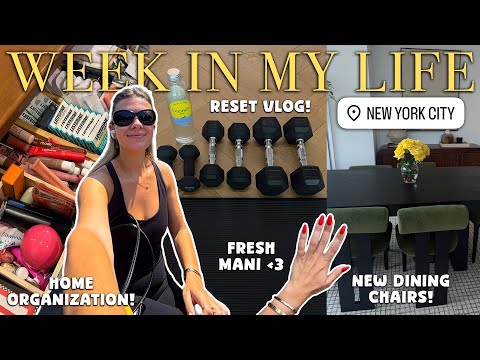 week in my life: MAJOR reset 🧼 new furniture, organization