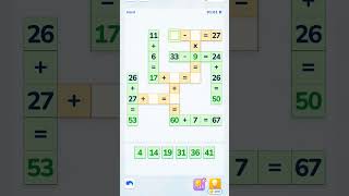 Math crossword level 21 #game #play #iq #math #mobilegame #iqgameplay