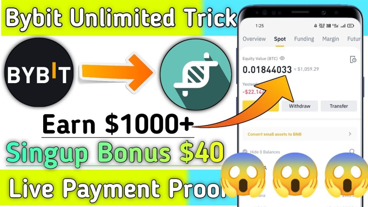 Bybit Deposit Money | Bybit Unlimited trick one device | bybit ...