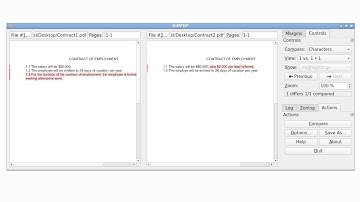 DiffPDF - GUI For Comparing PDFs in Ubuntu