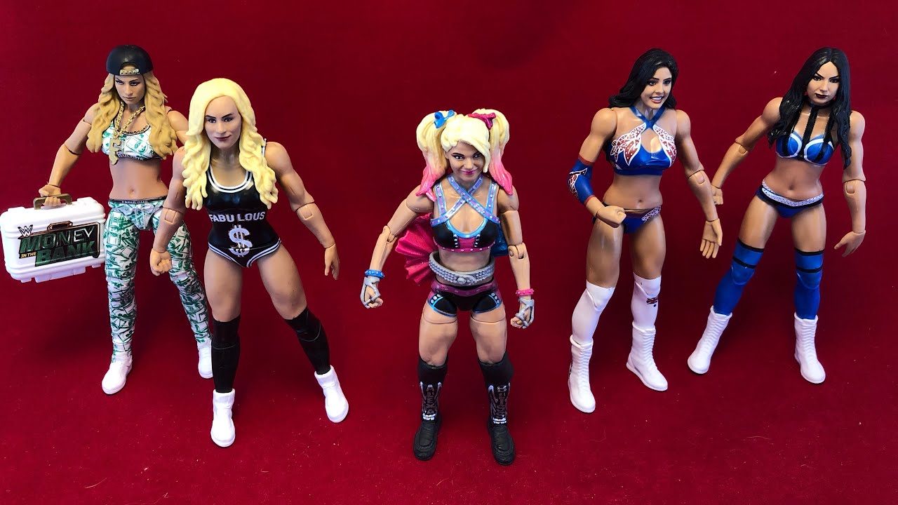 Five Action Figures 32 WWE Women’s Division YouTube