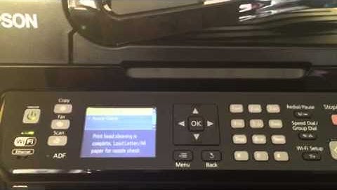 Epson WF-2540 How To Clean Print Heads