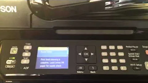 Epson WF-2540 How To Clean Print Heads