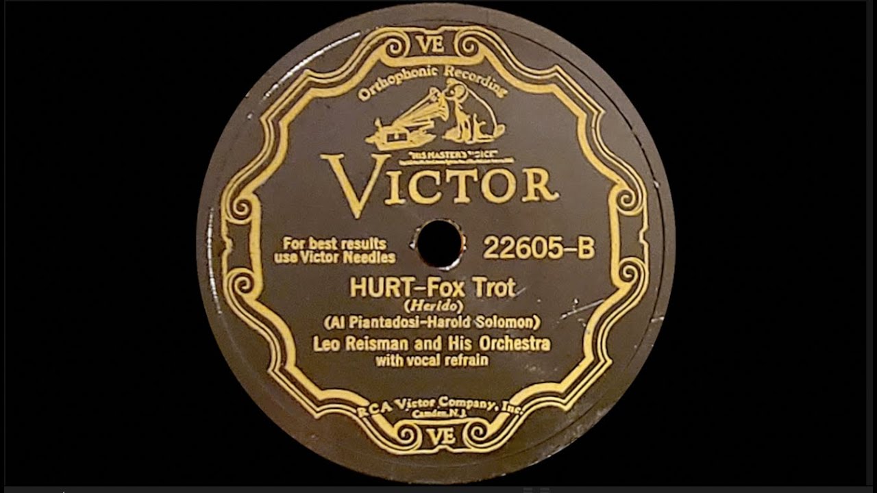 Watch “Hurt” by Leo Reisman Orchestra 1931 on YouTube Watch “Hurt” by Leo Reisman Orchestra 1931 on YouTube